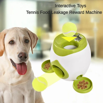 dog ball launcher with treats machine