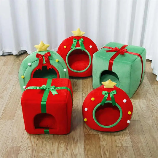 Christmas Pet Gift Cat Bed Cat Caves Variety