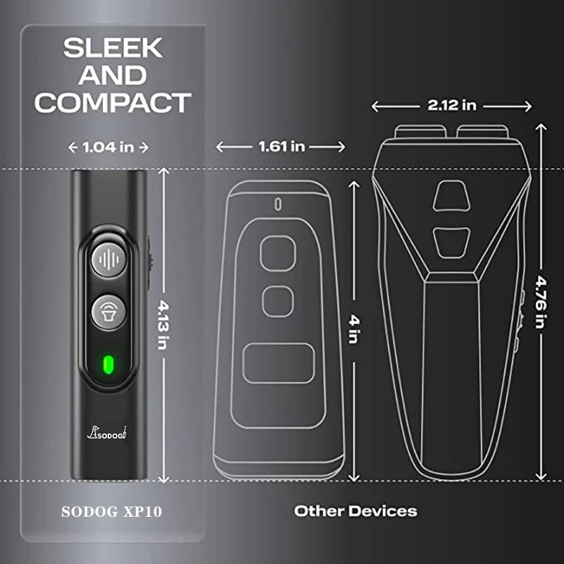 anti barking device size in inches