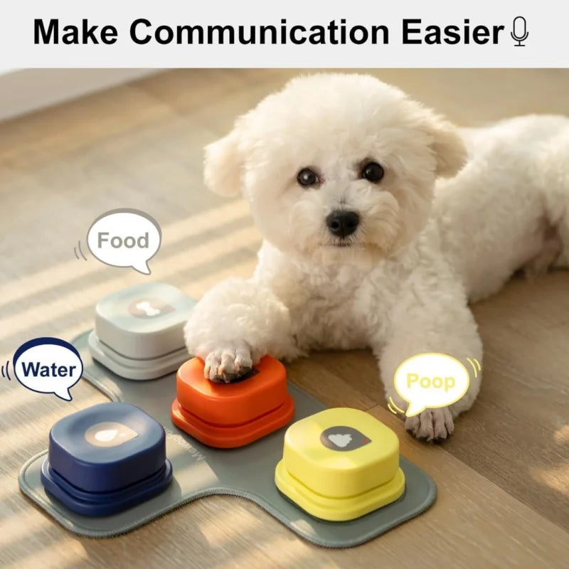 Interactive Dog Communication Buttons with words