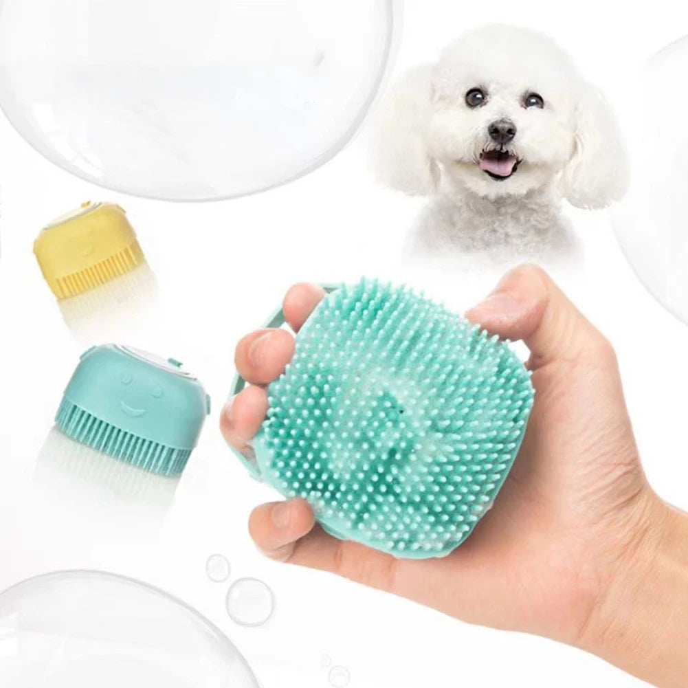 Gentle Massage & Bath Time Fun: The Silicone Pet Bath Brush - Wags & Whiskers