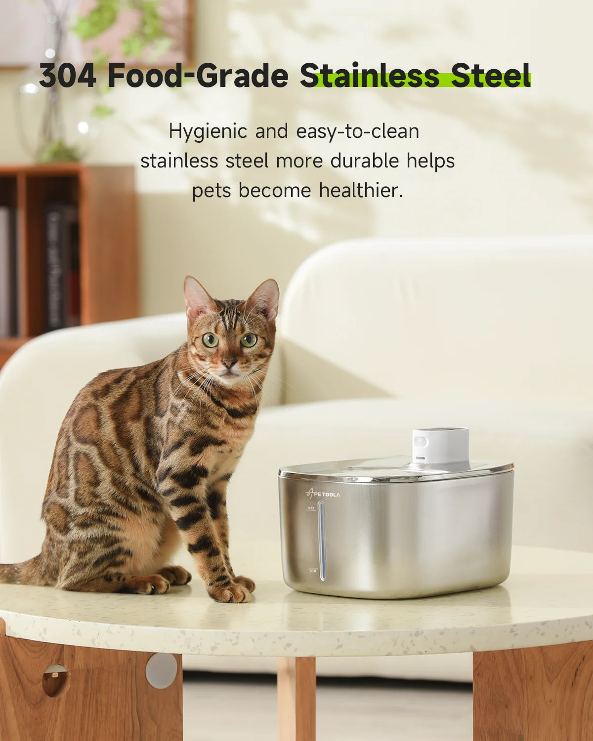 Fresh Flow for Pets: Wireless Water Fountain with Motion Sensor - Wags & Whiskers